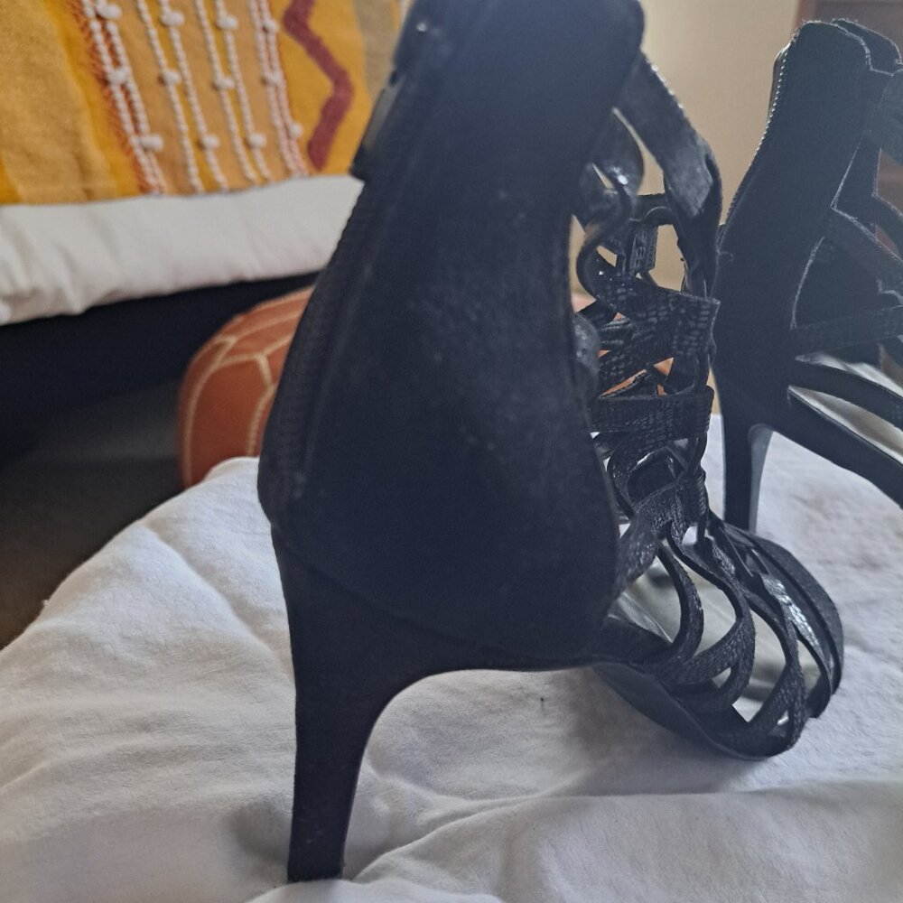 Black Strappy Heels